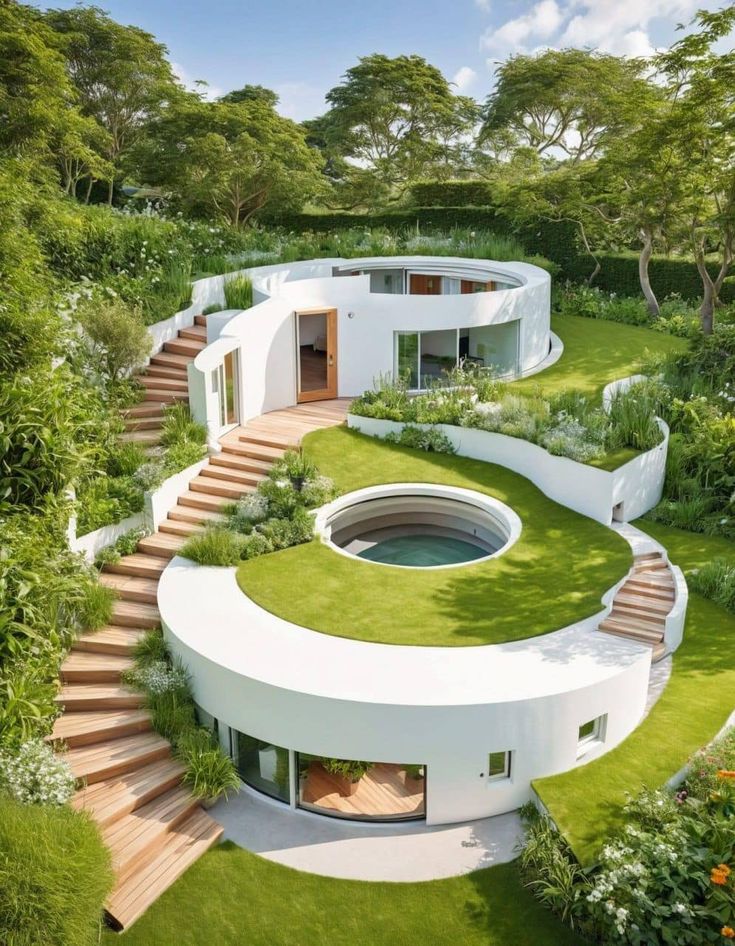 طراحی ویلا دایره‌ای به معنای ایجاد ساختمان‌هایی با شکل دایره‌ای یا منحنی است که عموماً به دور از الگوهای مستطیلی و زاویه‌دار سنتی قرار دارد.