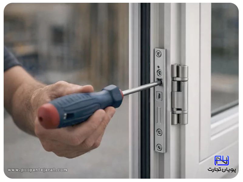 نصب یراق آلات درب و پنجره UPVC