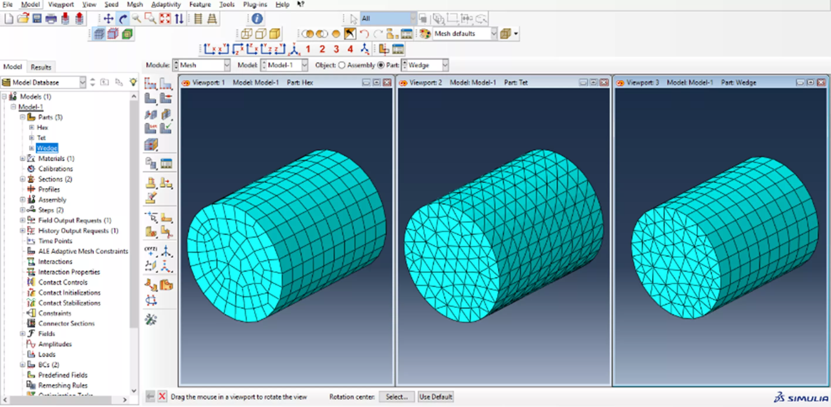نتایج شبیه‌سازی Abaqus شامل نمودارهای تنش و کرنش