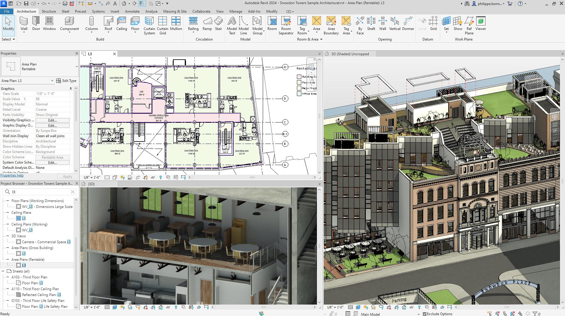 ویژگی‌های کلیدی Autodesk Revit 2024