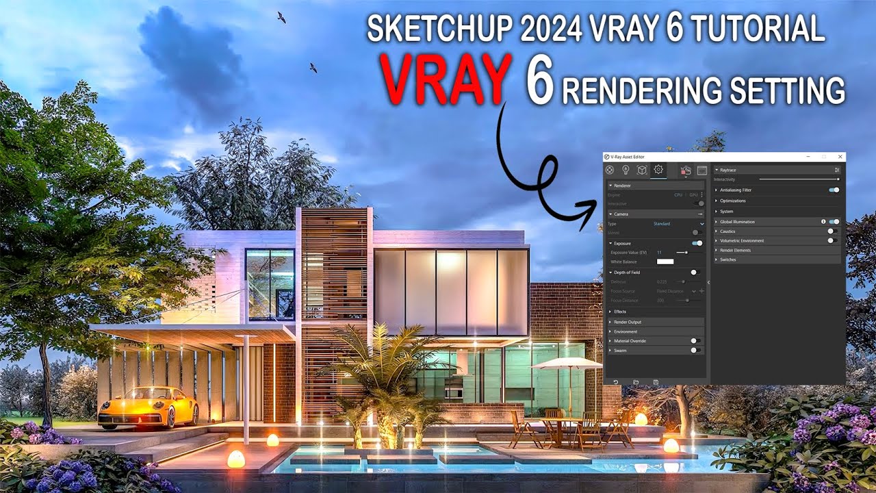 نمونه رندر واقعی با V‑Ray