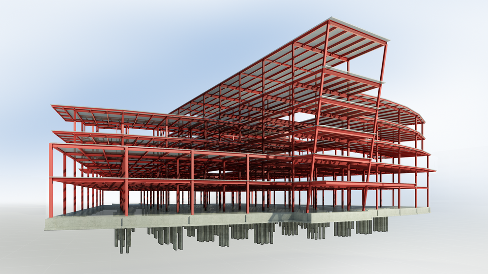 نمونه‌ای از جدول‌بندی مواد و مقاطع در Revit Structure
