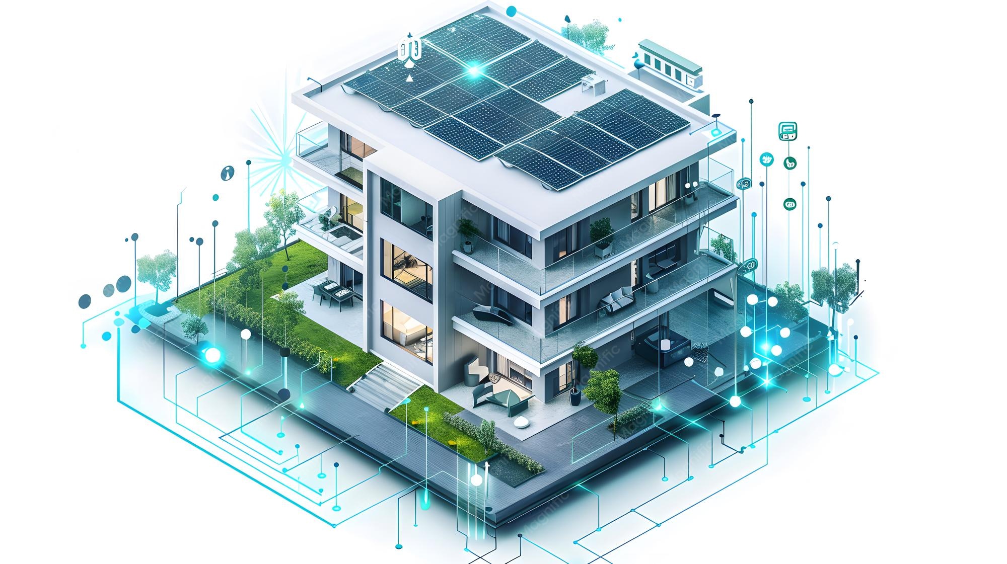 سیستم مدیریت ساختمان هوشمند برای کنترل HVAC، روشنایی و بهینه‌سازی مصرف انرژی